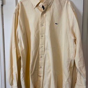 Vineyard Vines Cream Casual Button Down Shirt